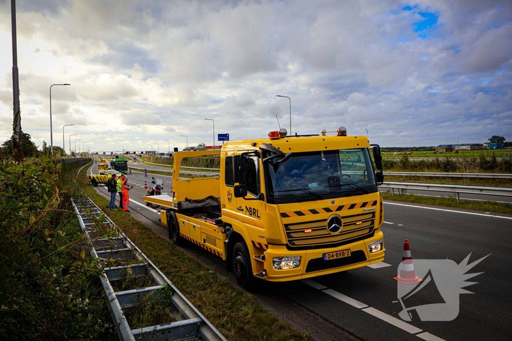 Ongeval met motorrijder zonder gewonden