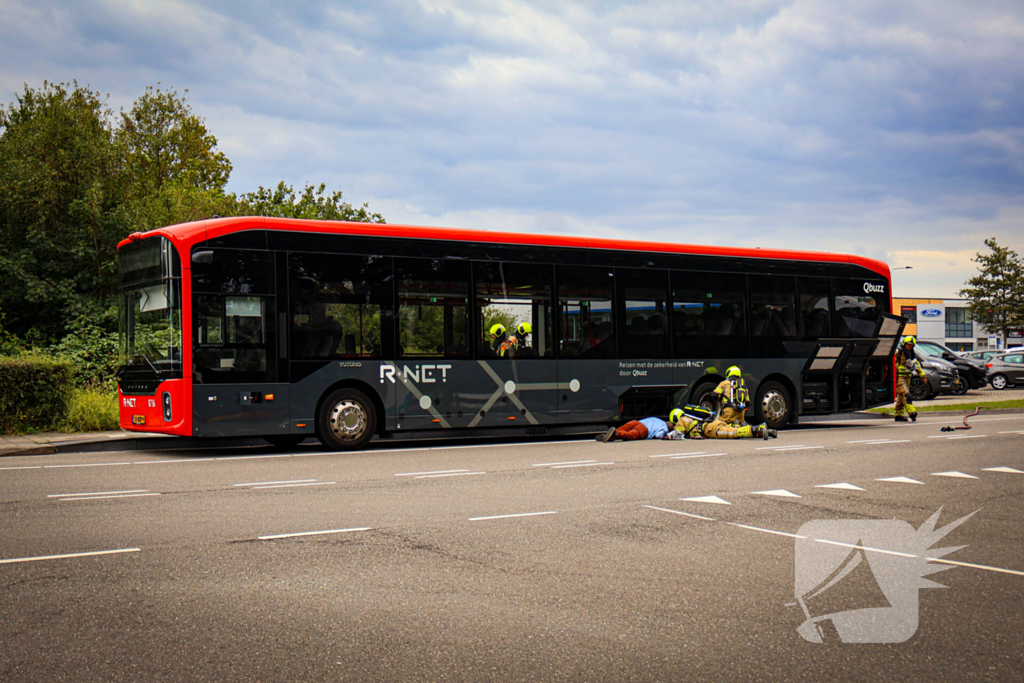 Rook in lijnbus leidt tot snelle brandweeractie