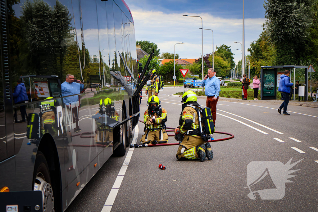 Rook in lijnbus leidt tot snelle brandweeractie
