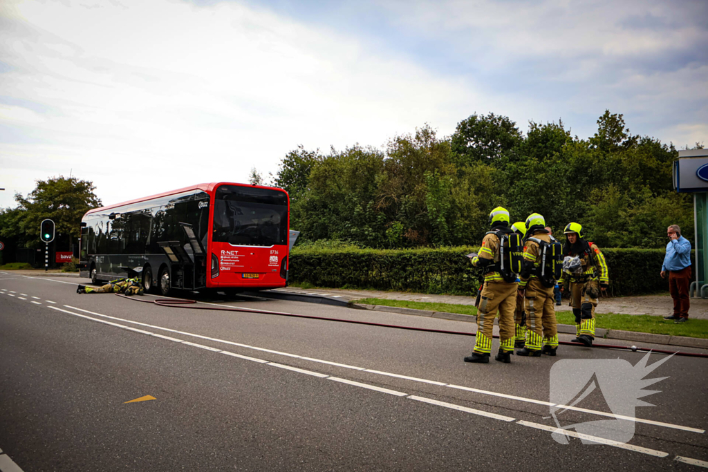 Rook in lijnbus leidt tot snelle brandweeractie