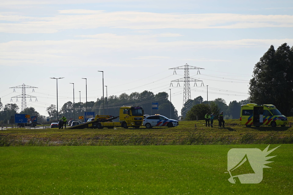 Motorrijder gewond bij ongeval