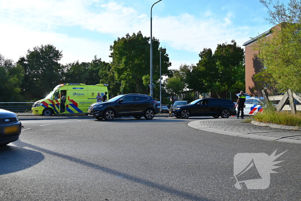 Kettingbotsing met drie voertuigen