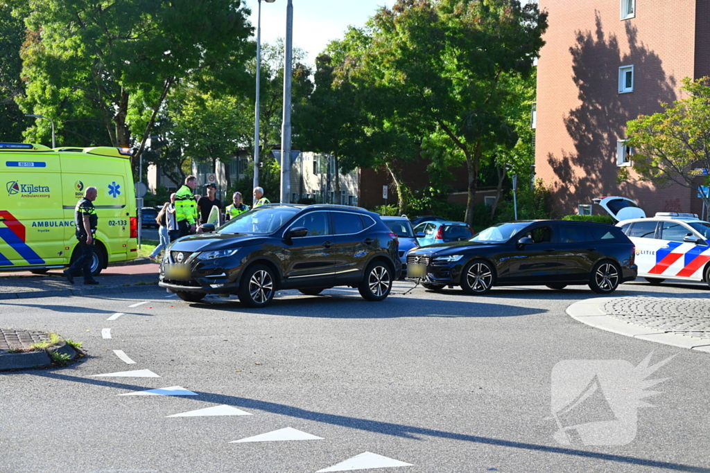 Kettingbotsing met drie voertuigen
