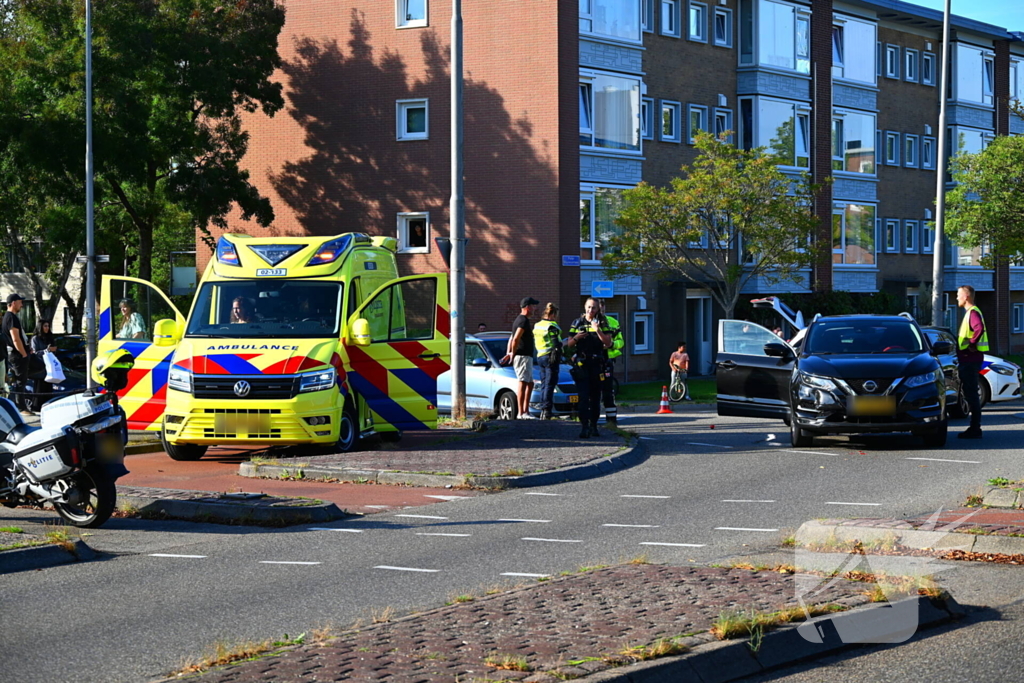 Kettingbotsing met drie voertuigen