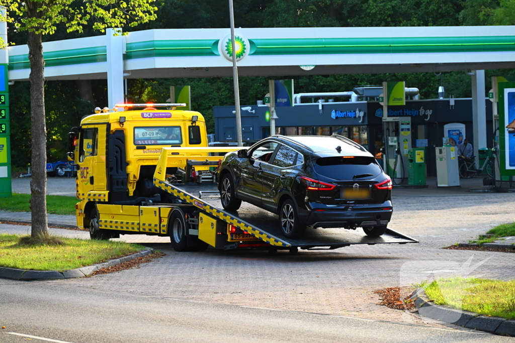 Kettingbotsing met drie voertuigen