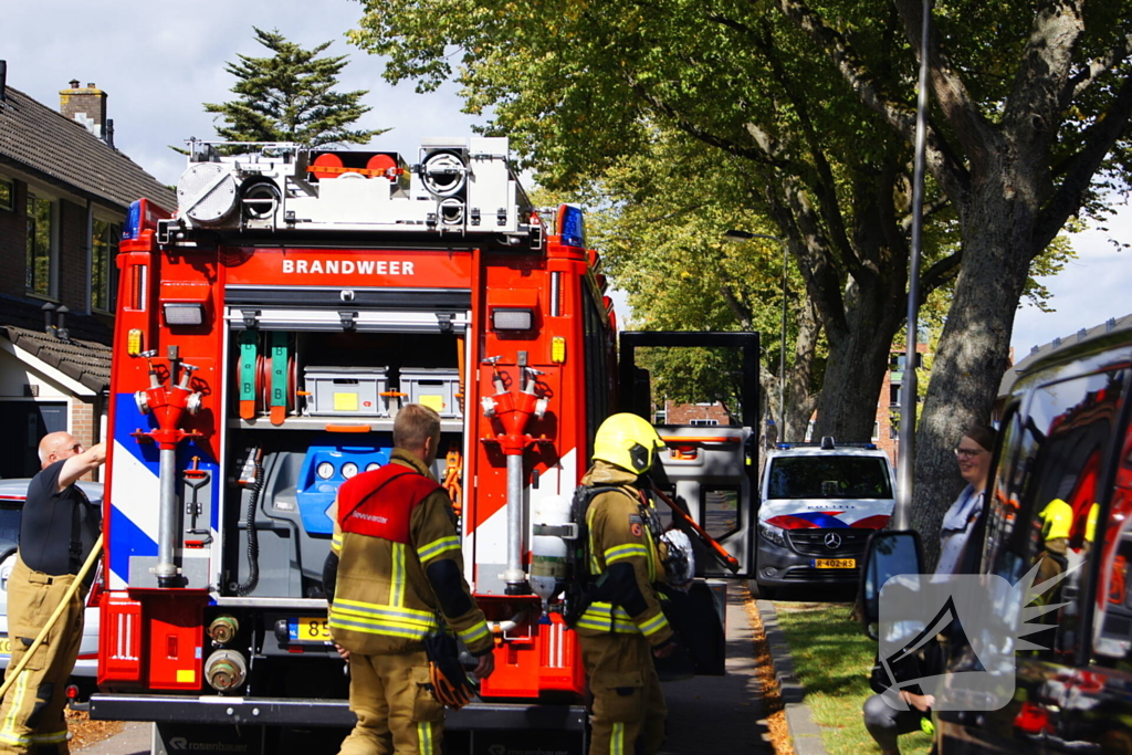 Pannetje vat vlam in keuken