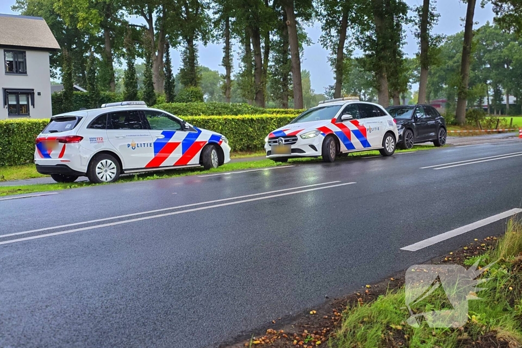 Botsing tussen bestelbus en scooter