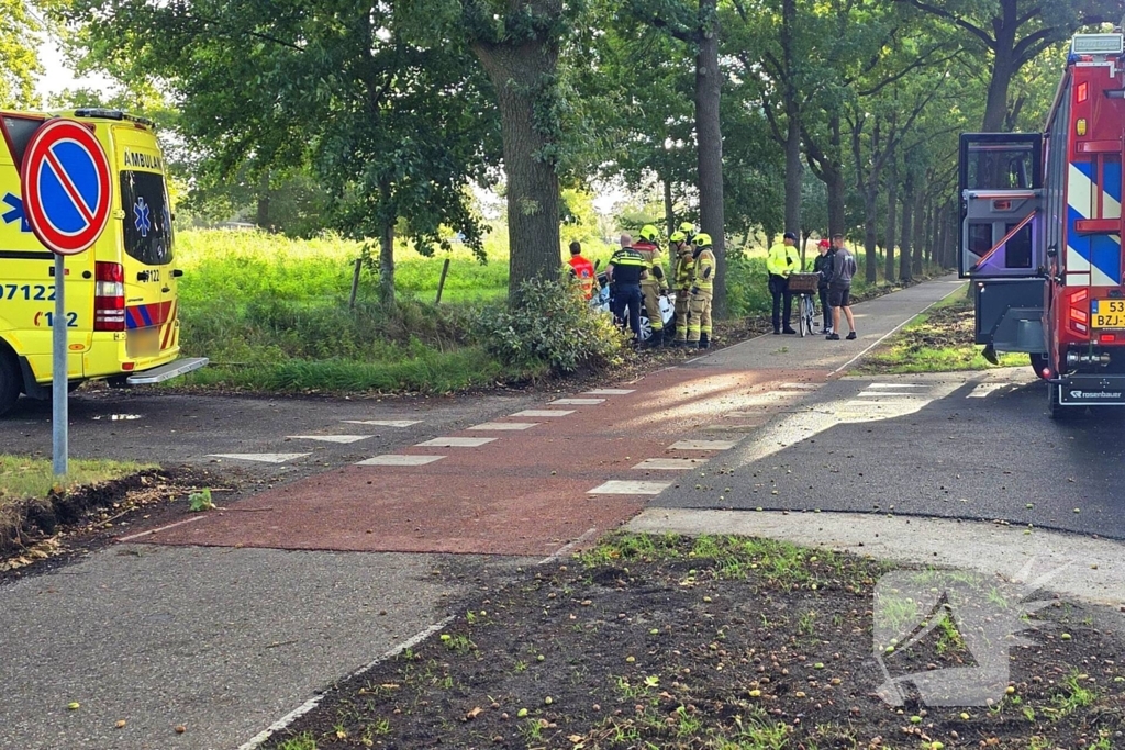 Auto belandt in greppel na ongeval