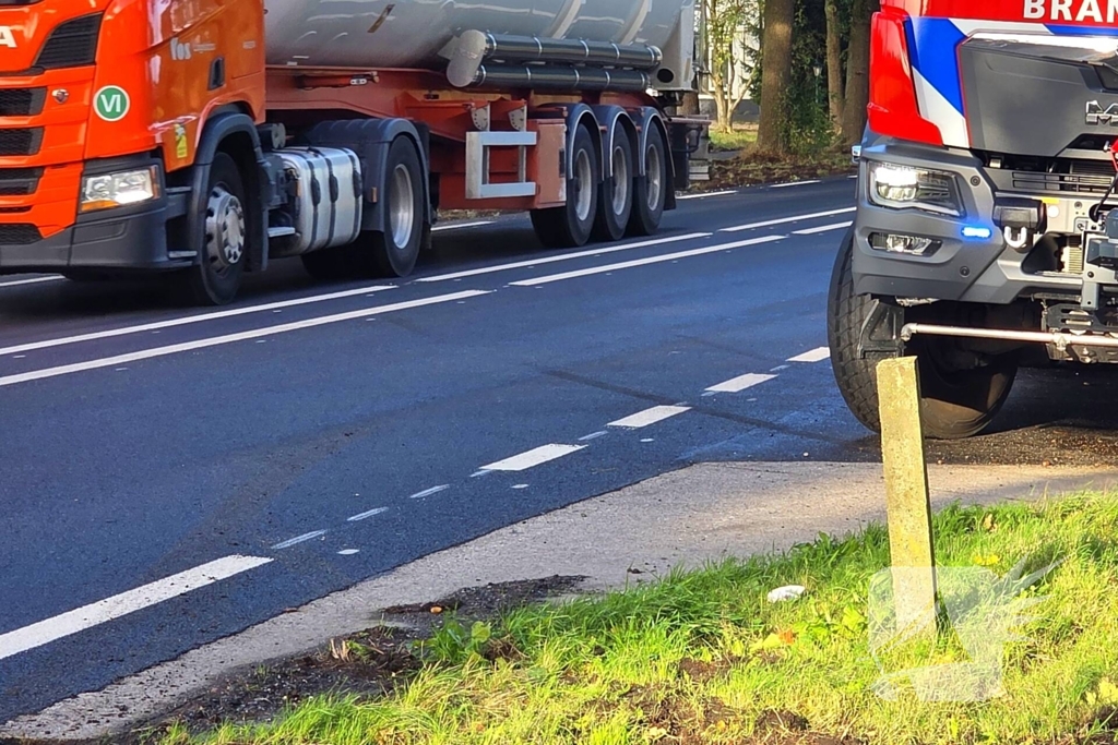 Auto belandt in greppel na ongeval