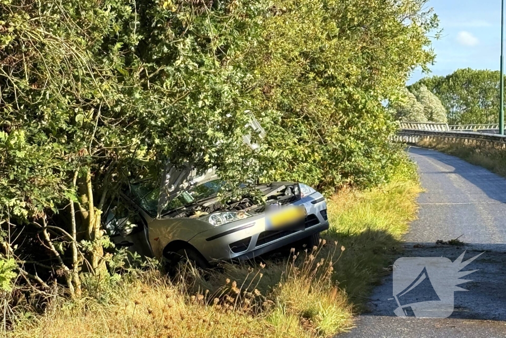 Automobiliste raakt gewond bij aanrijding tegen boom