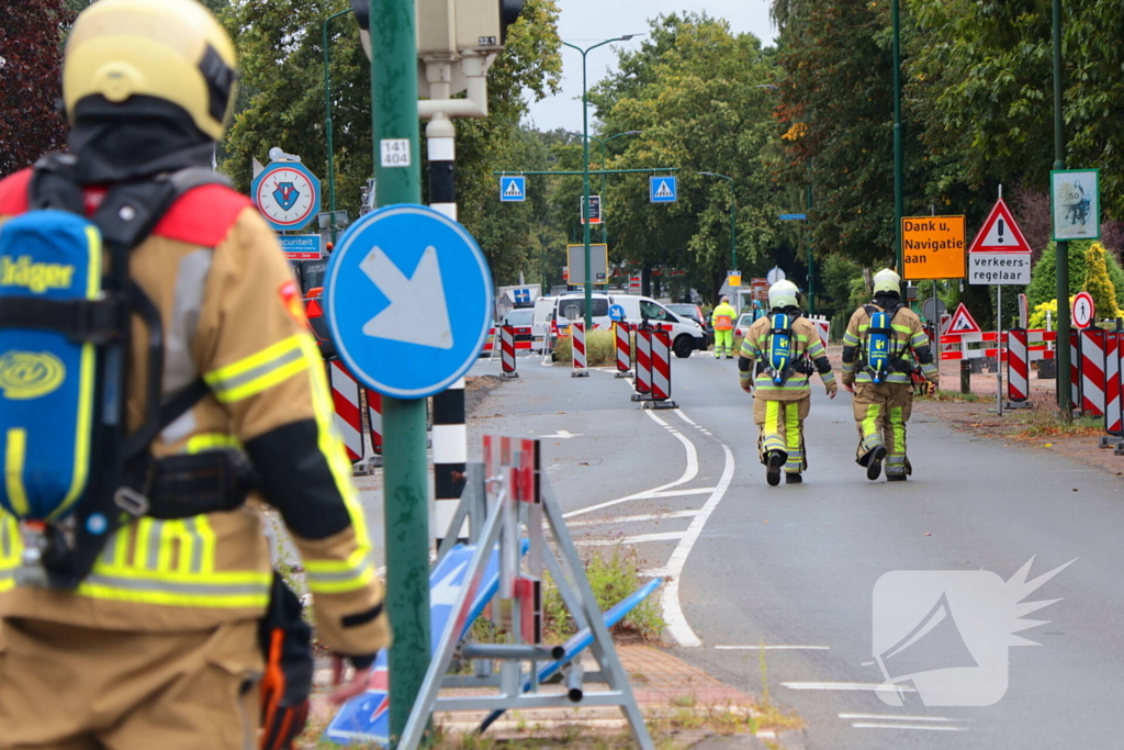 Gaslekkage na graafwerkzaamheden zorgt voor spoedinterventie