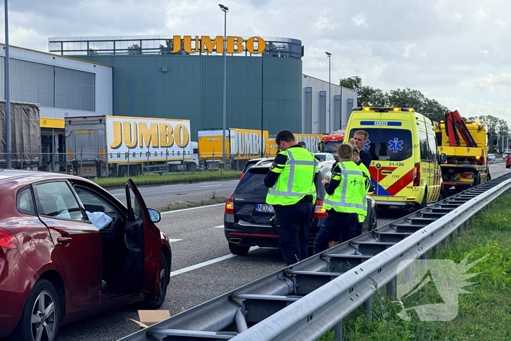 Kopstaartaanrijding met lichtgewonde