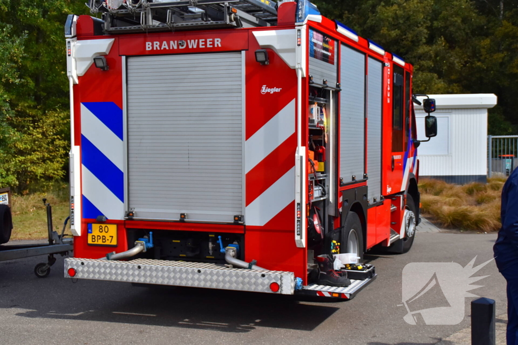 Brandweer in actie bij lekkage