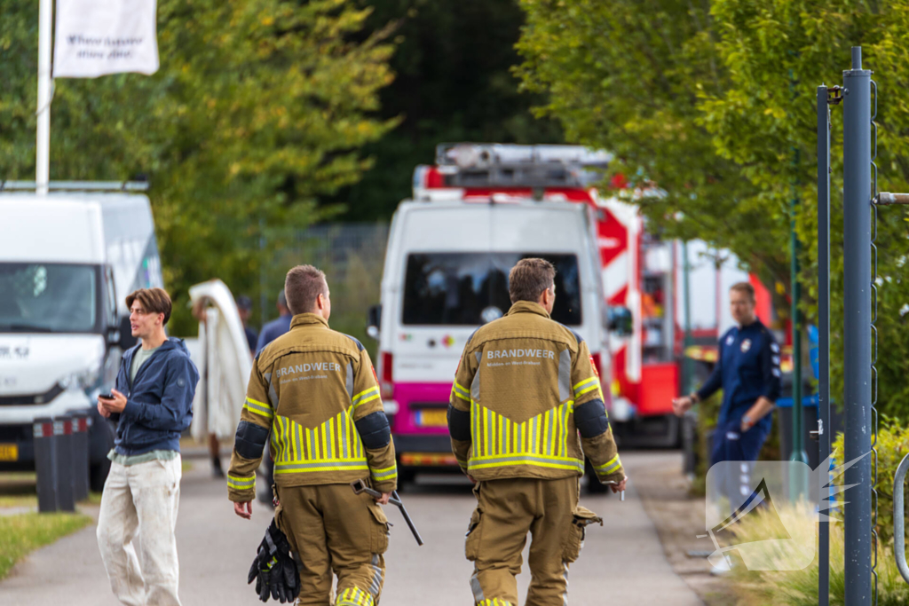 Brandweer in actie bij lekkage