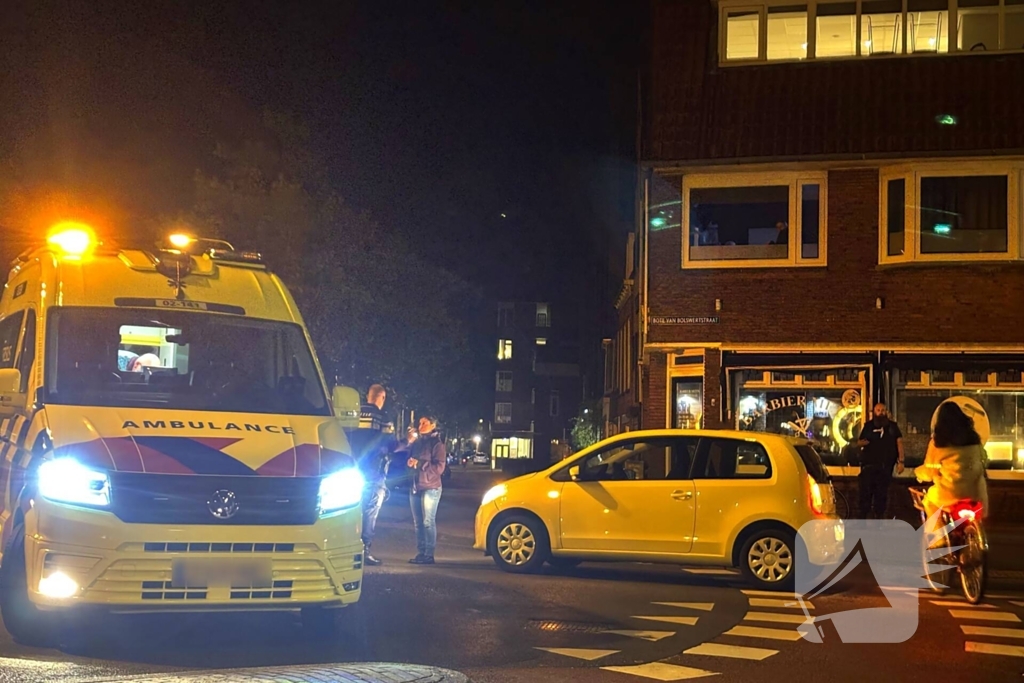 Fietser aangereden op rotonde