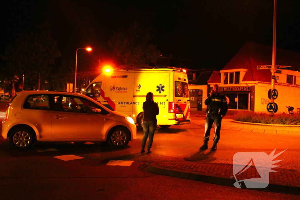 Fietser aangereden op rotonde