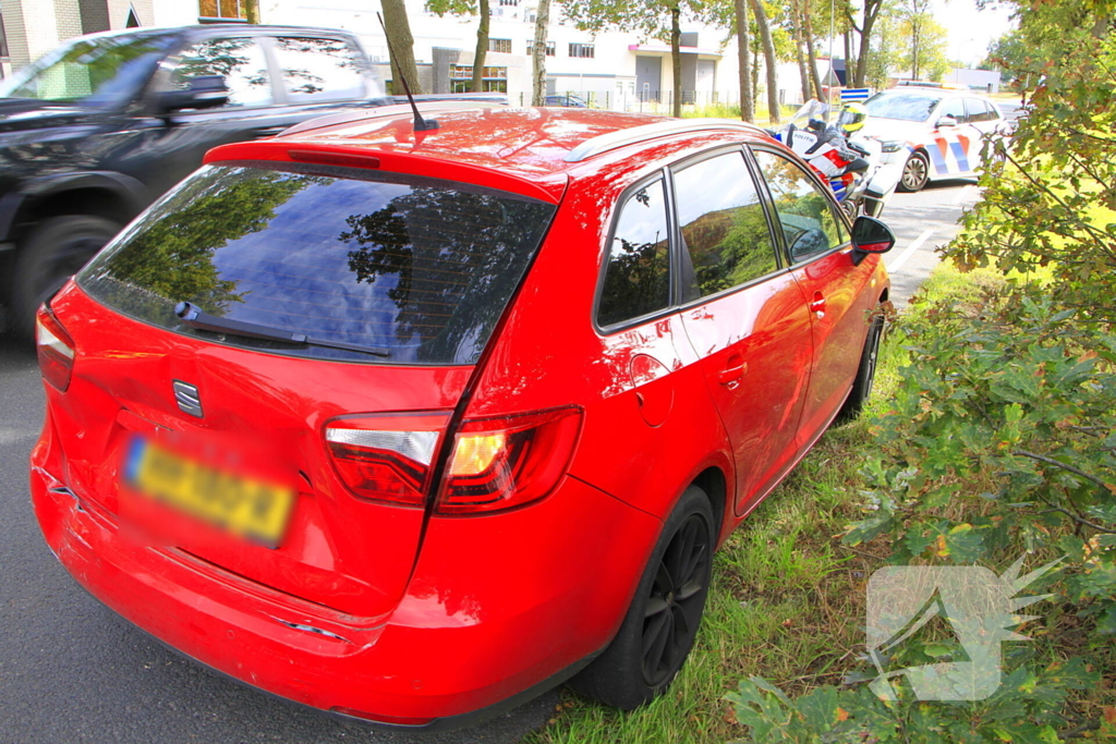 Aanrijding met letsel tussen drie voertuigen