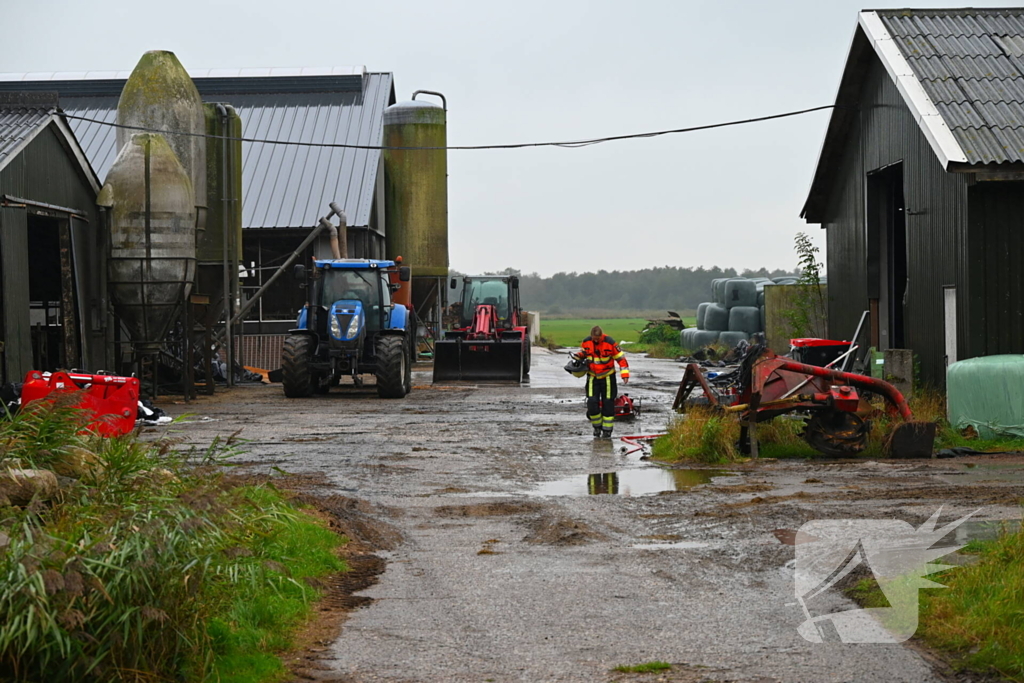 Brand bij agrarisch bedrijf