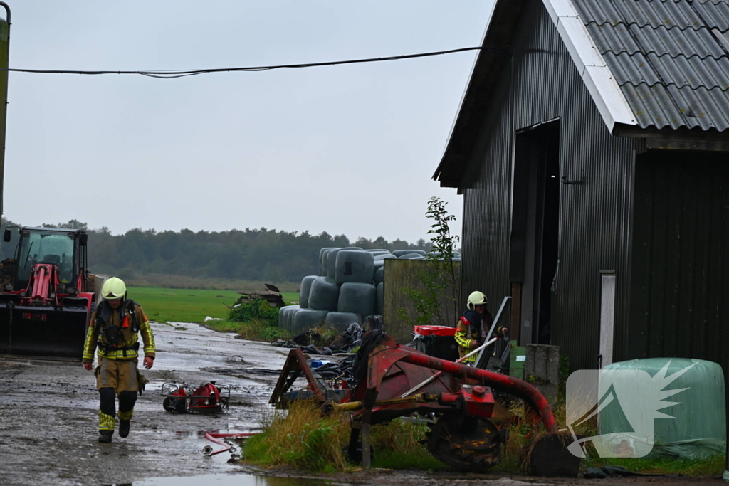 Brand bij agrarisch bedrijf