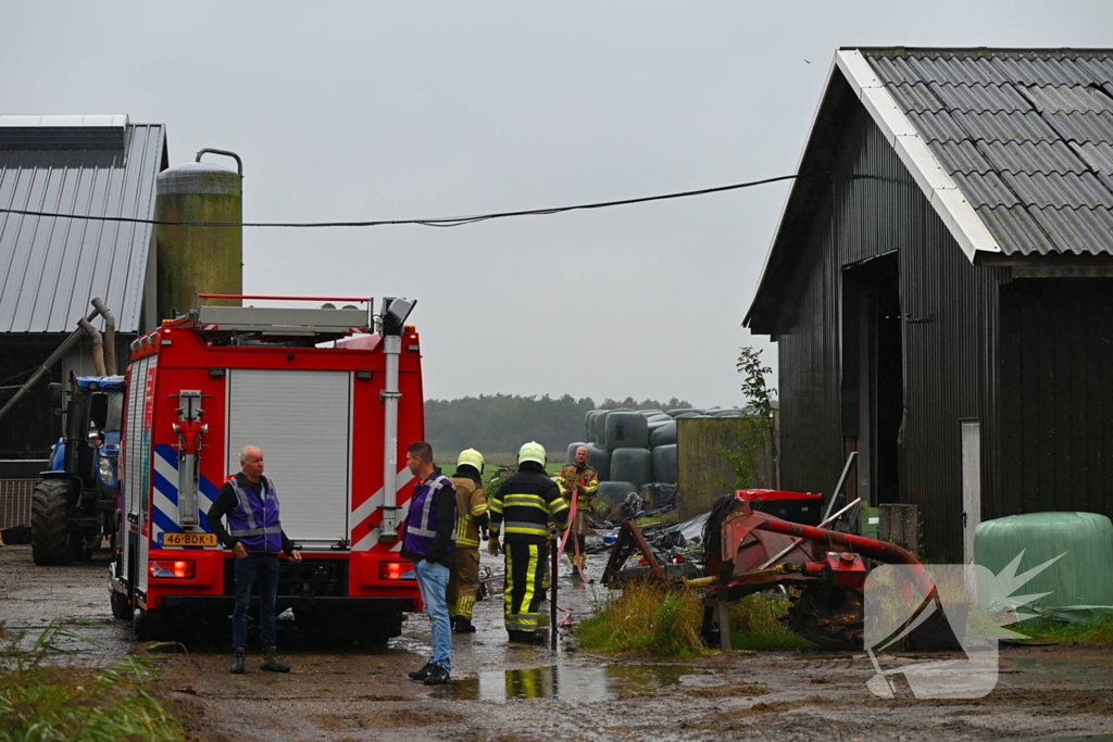 Brand bij agrarisch bedrijf