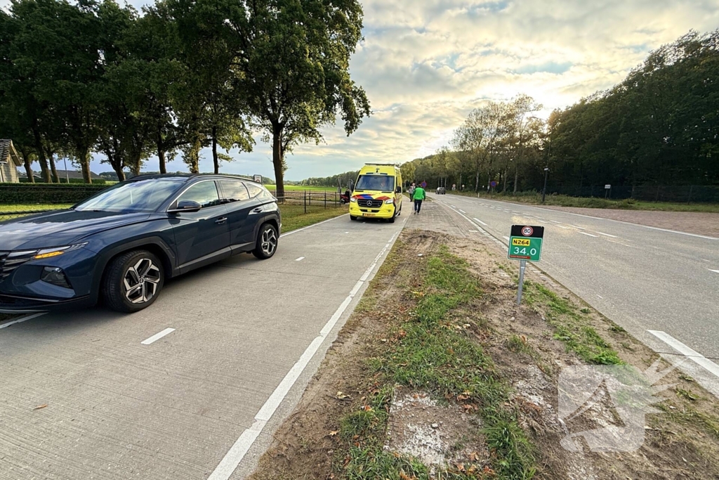 Scooter bestuurder gewond bij aanrijding met auto