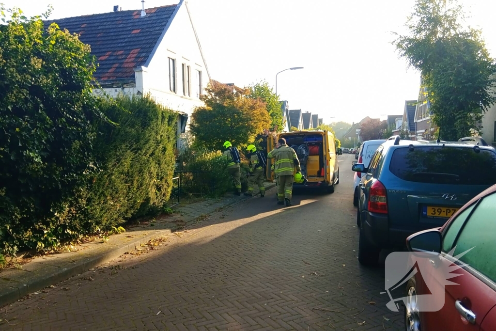 Gaslek bij graafwerkzaamheden