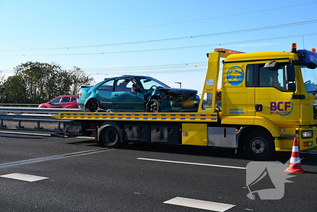 Kop-staartaanrijding veroorzaakt file