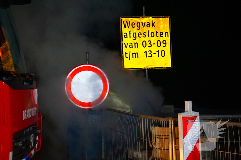 Vermoedelijke brandstichting bij toilet