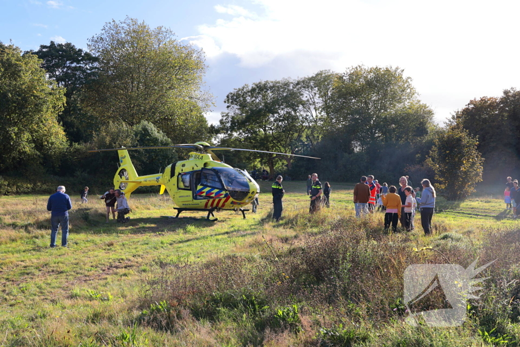 Traumahelikopter landt na medische noodsituatie