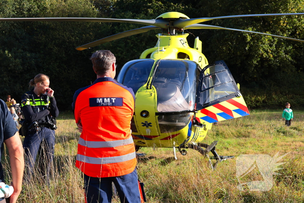 Traumahelikopter landt na medische noodsituatie