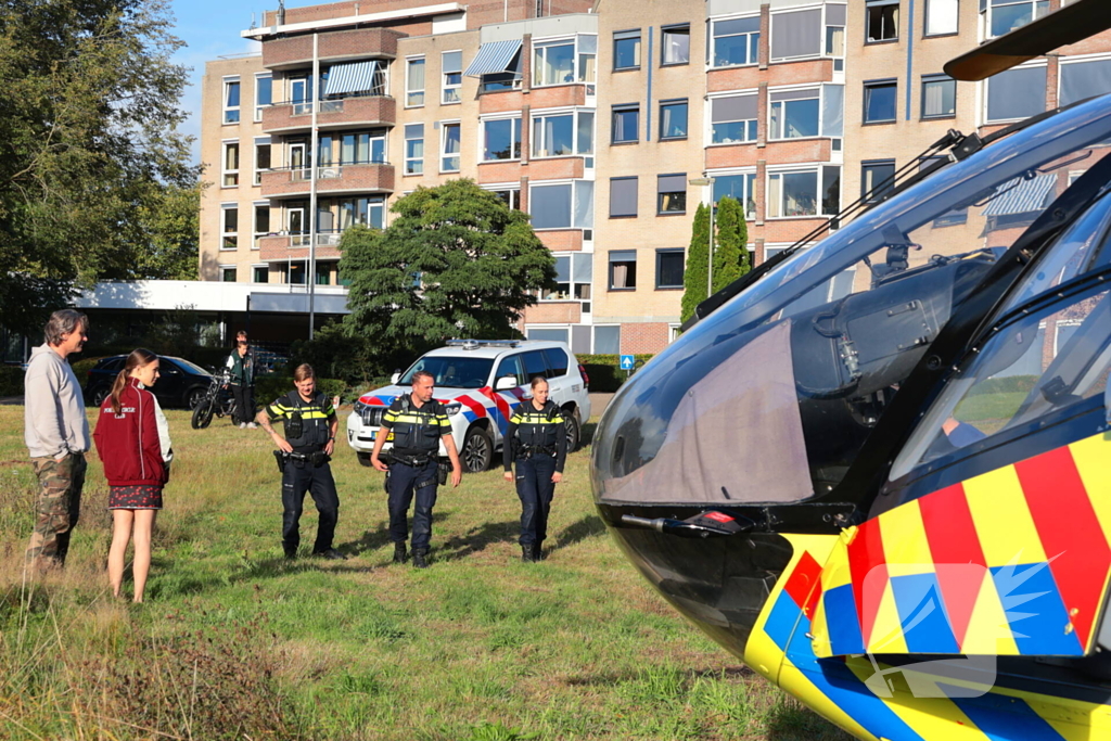 Traumahelikopter landt na medische noodsituatie