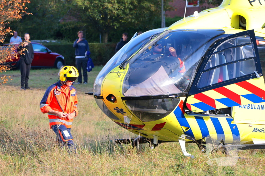 Traumahelikopter landt na medische noodsituatie