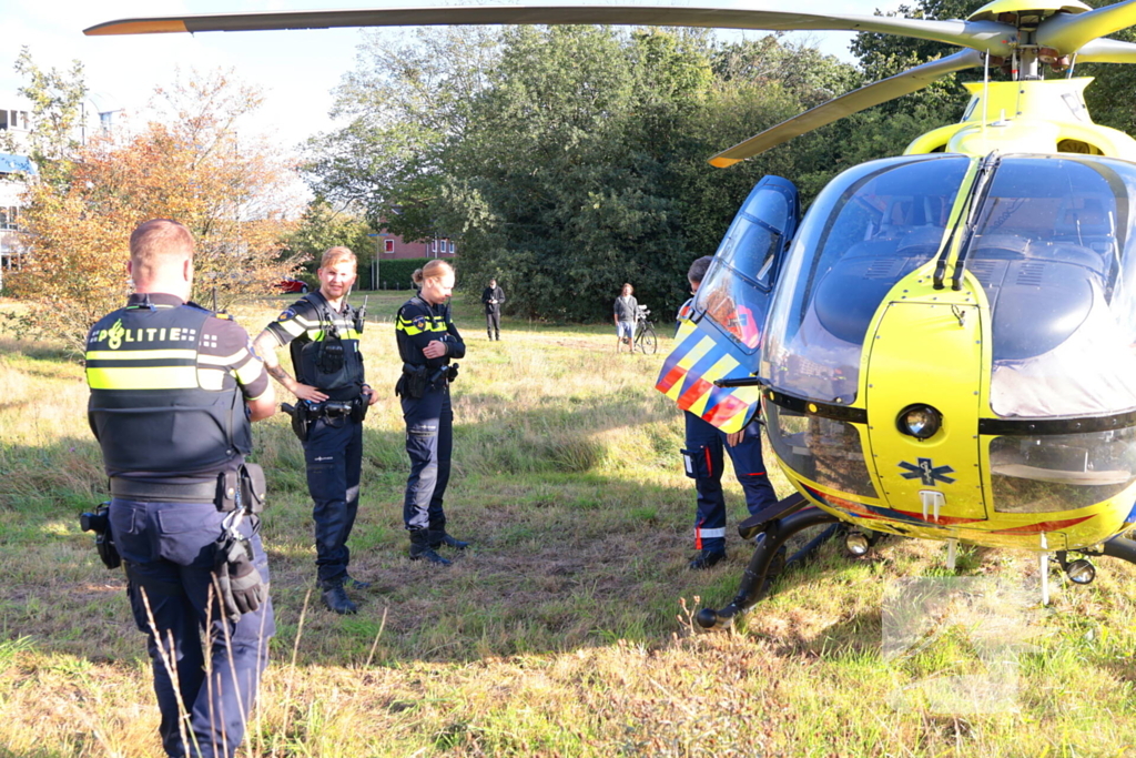 Traumahelikopter landt na medische noodsituatie