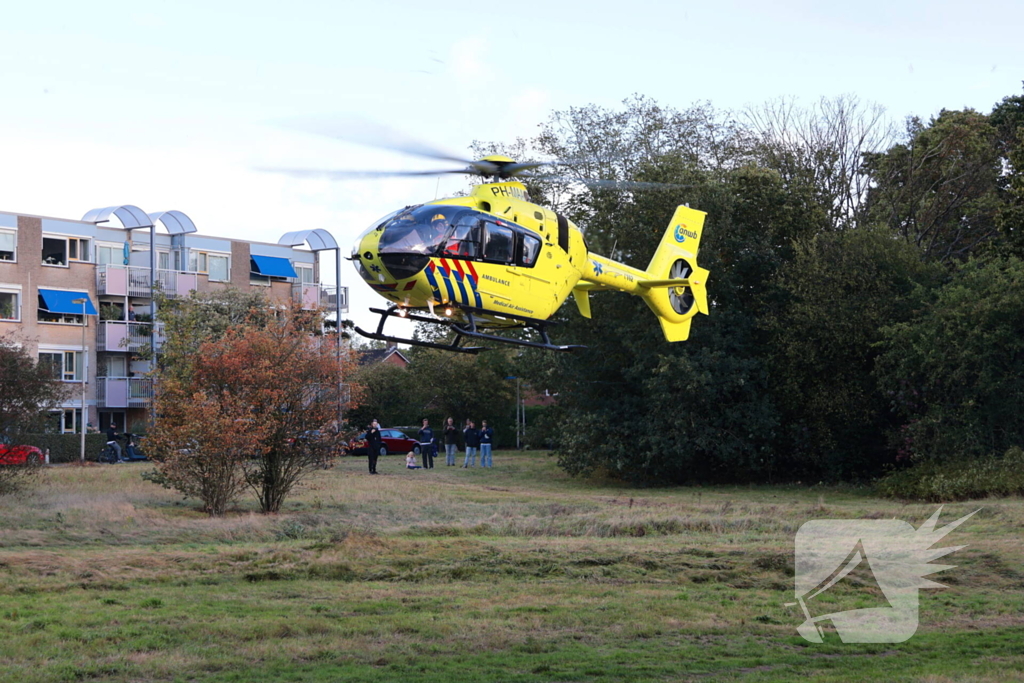 Traumahelikopter landt na medische noodsituatie