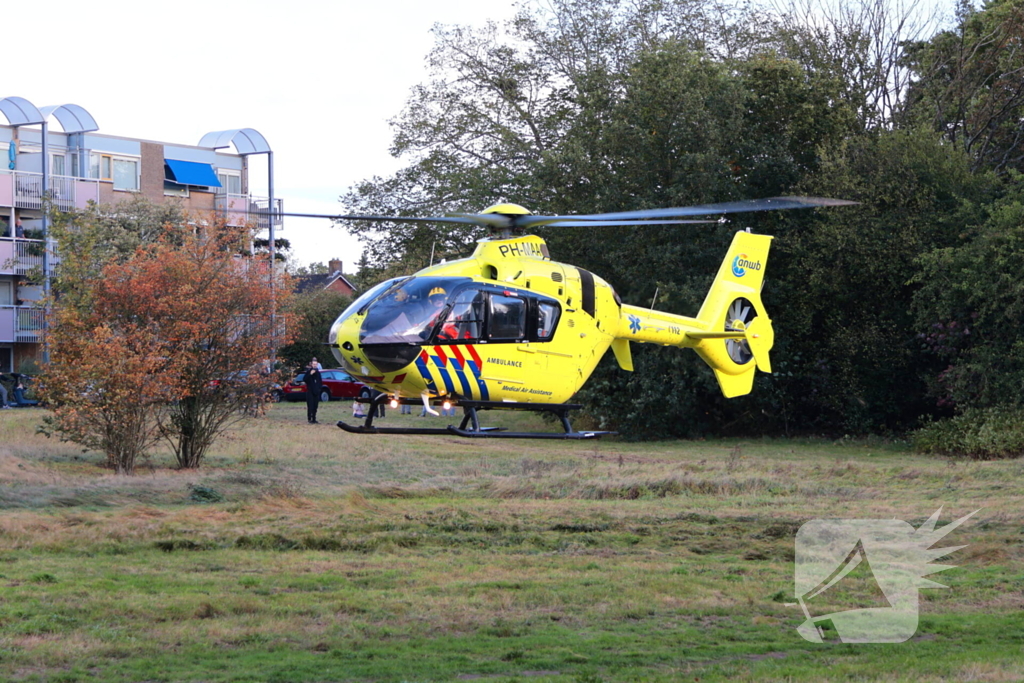 Traumahelikopter landt na medische noodsituatie