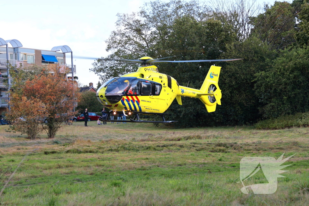 Traumahelikopter landt na medische noodsituatie