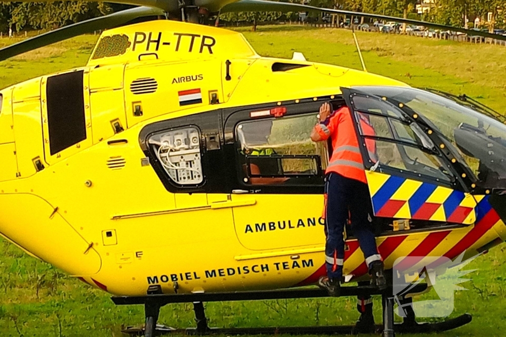 Traumateam landt voor medisch incident