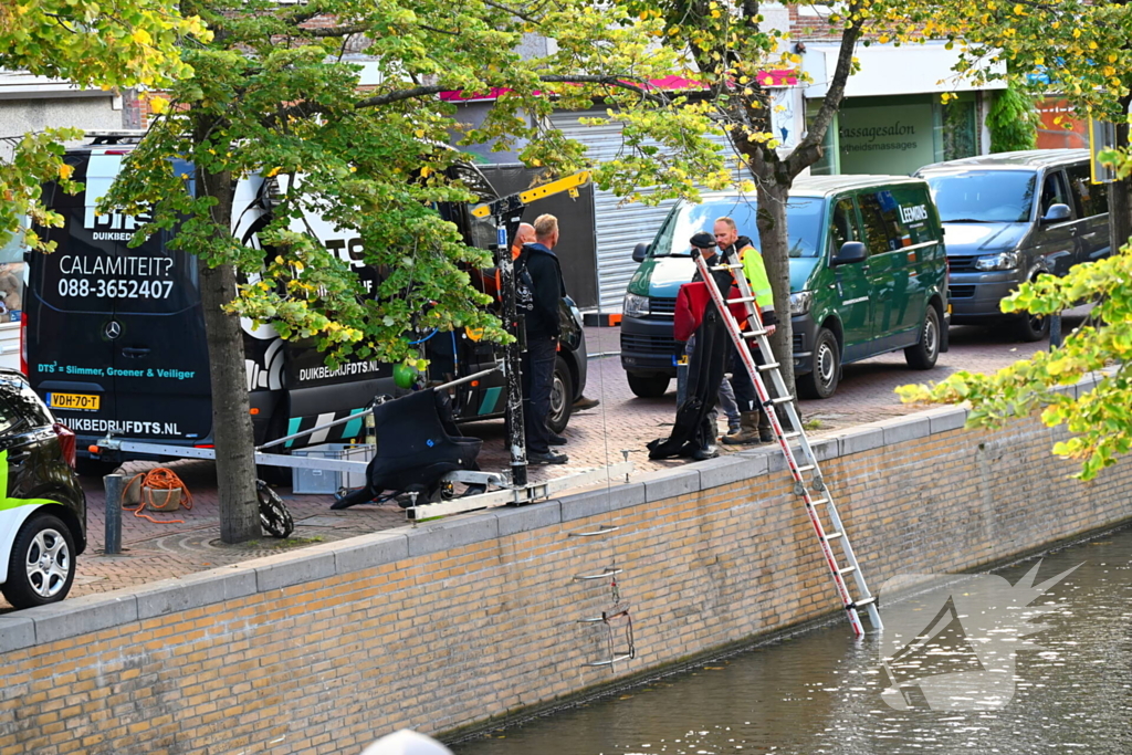 Zoektocht naar explosief in gracht