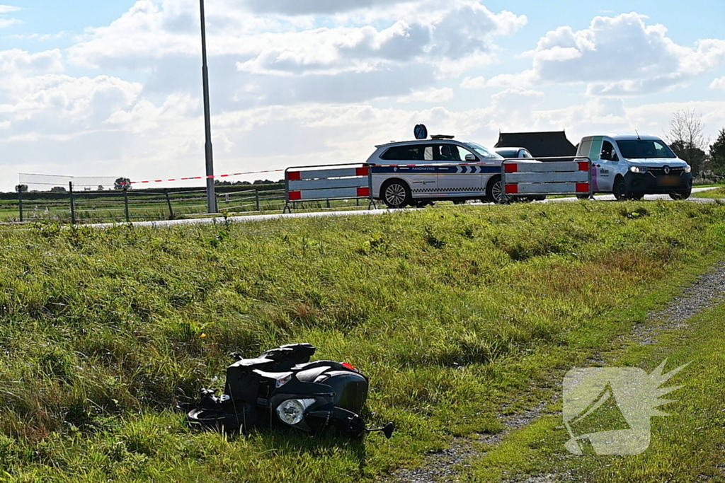 Scooterrijder gewond bij aanrijding