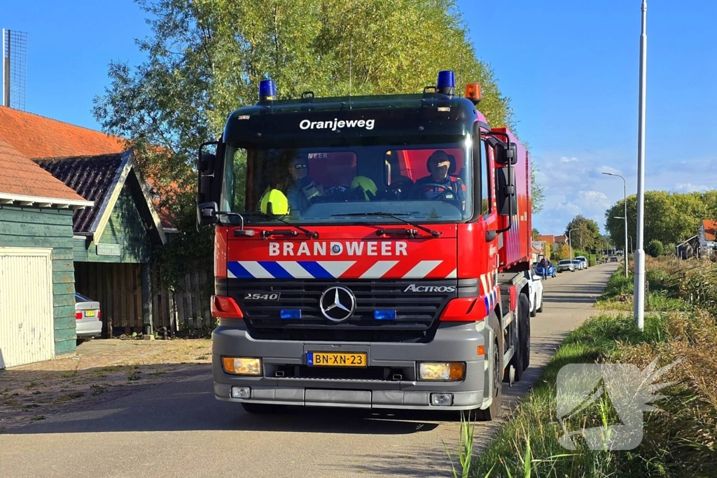 Brand in bramenstruiken zorgt voor hevige rookontwikkeling