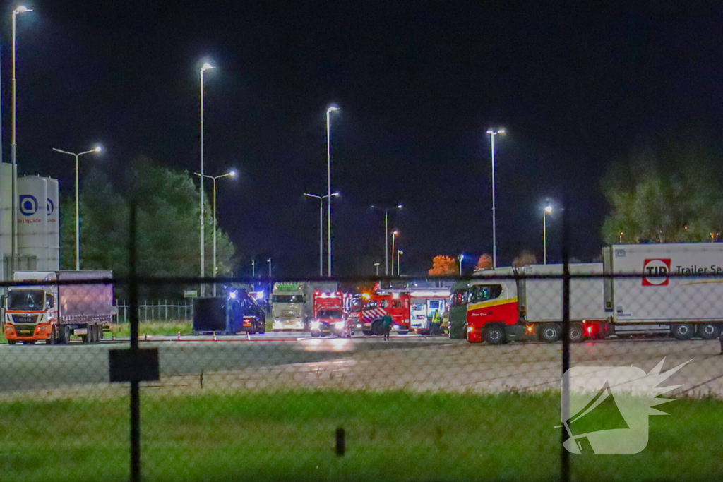 Middelbrand in distributiecentrum