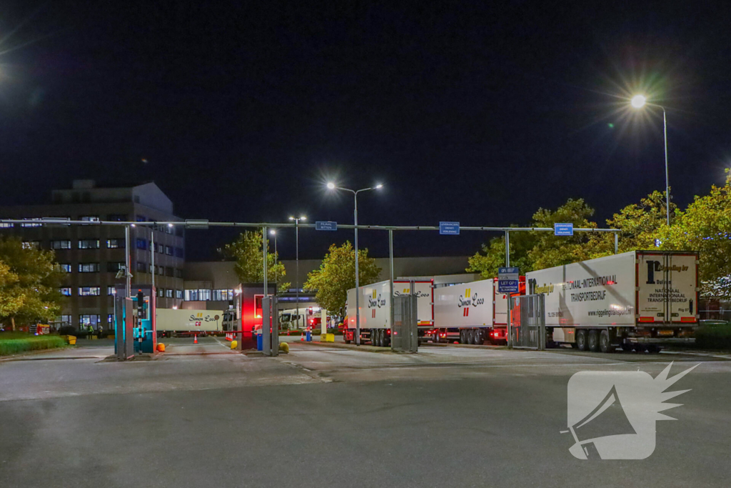 Middelbrand in distributiecentrum