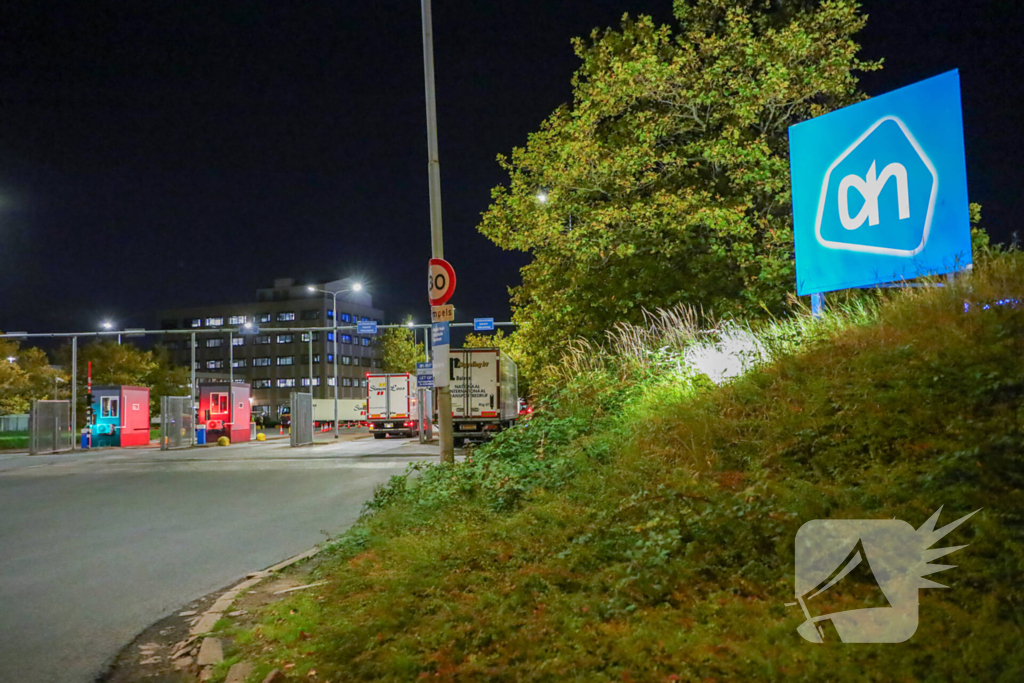 Middelbrand in distributiecentrum