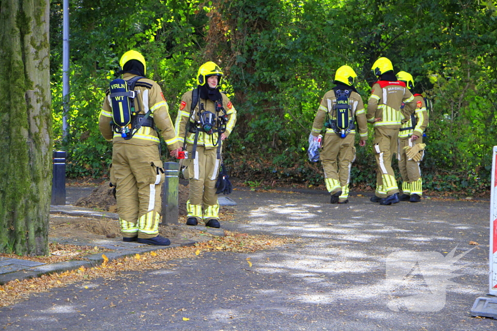 Grote gasuitstroom bij graafwerkzaamheden