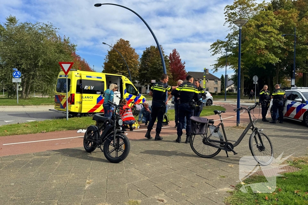 Fatbiker botst op fietser