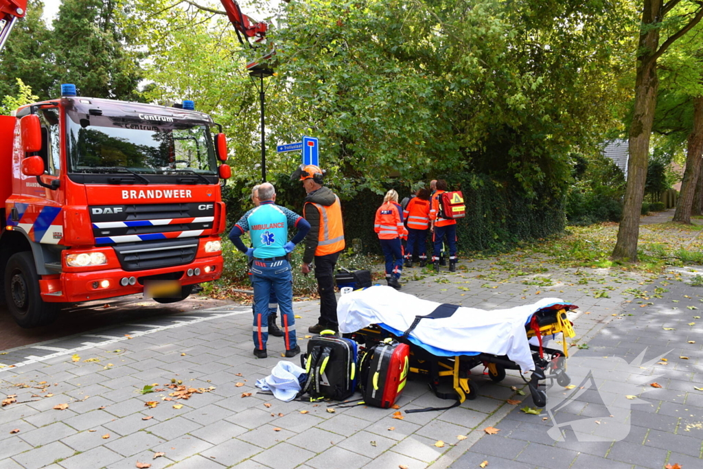 Man overlijdt na ongeluk tijdens boom snoeien
