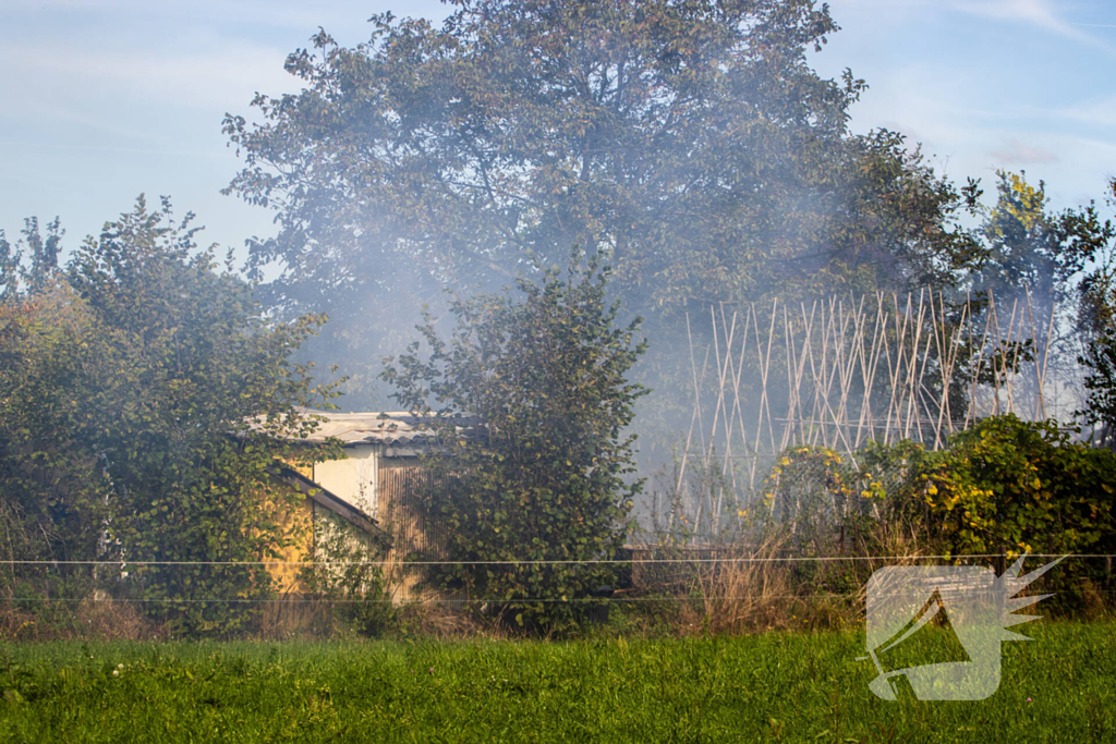 Brand in volkstuinen snel geblust