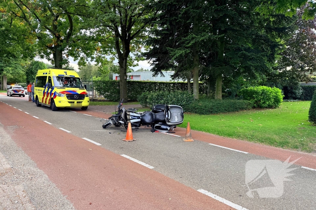 Motorrijder gewond bij ongeval