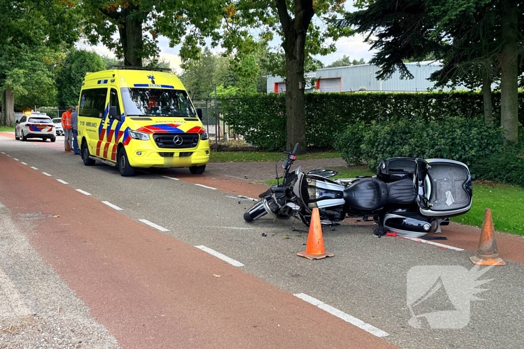 Motorrijder gewond bij ongeval