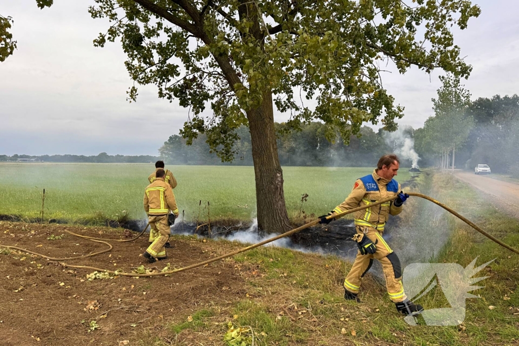 Brand in weiland vergt snelle actie van brandweer